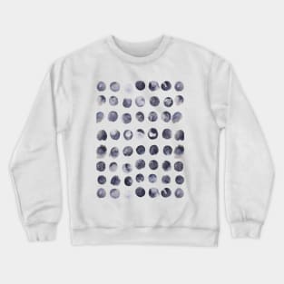 Moon Phases polka dots Crewneck Sweatshirt